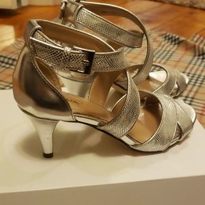 Style & Co Shoes - New Style &Co silver heels size 5.5 Style & Co Shoes - New Style &Co silver heels size 5.5